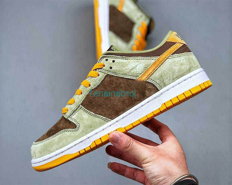 Chaussures de course basses Dusty Olive Coast Chunky Dunky Hommes femmes Vert marron orange UNC Sports de plein air Original Livraison rapide