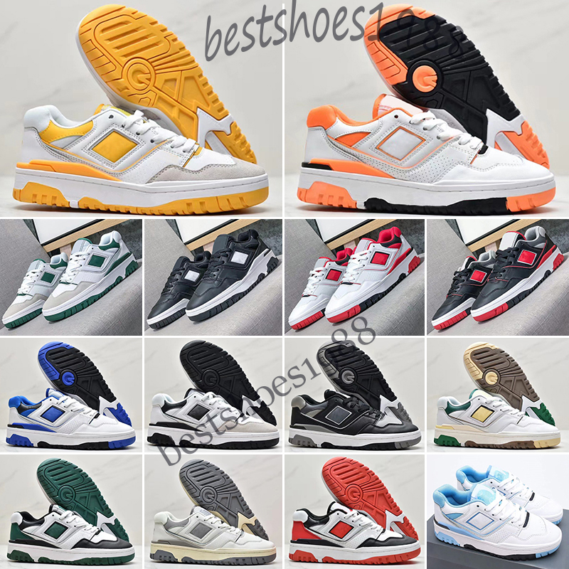 

2022 B550 designer casual shoes white leather lace-up Rubber outsole skate shoes 80s pro ballers classic New 550 outdoor platform shoe, Color 15