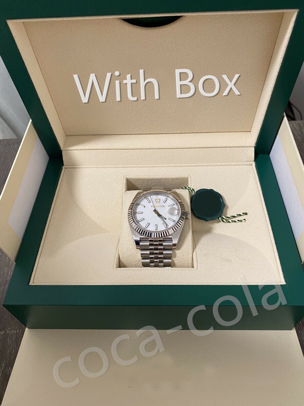 

Fashion watches 41m126334watch Fluted White Dial Jubilee Bracelet men Wristwatch With Box Papers, 16