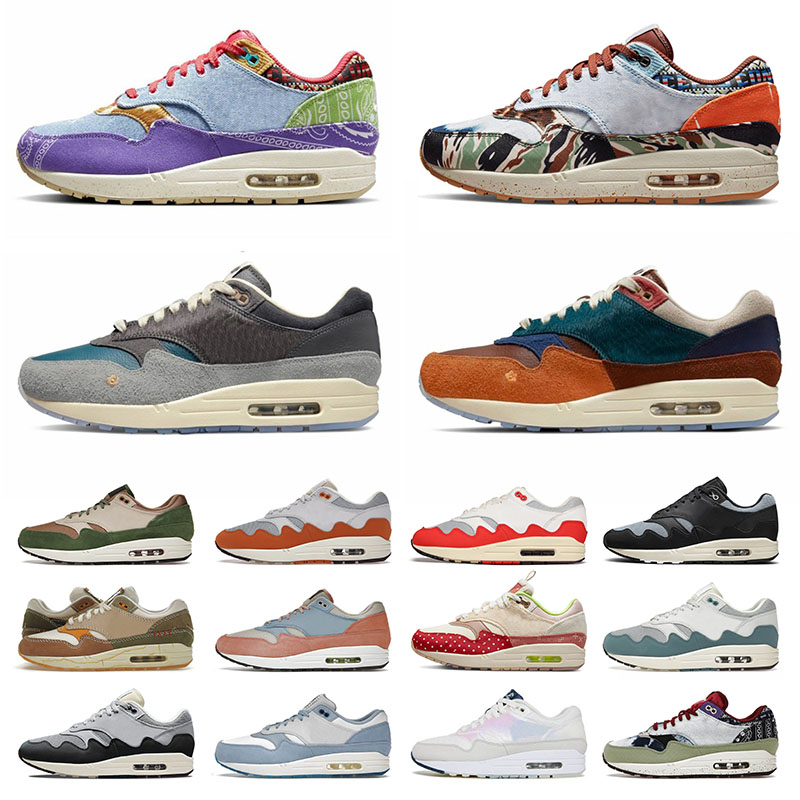 

High Quality Concepts 1 87 Mens Womens Designer Running Shoes Patta Wave Kasina Won Ang Bluepriint Sean Wotherspoon Sports Sneakers Runner Trainers Size 13 Eur 36-47, B4 bred 36-45