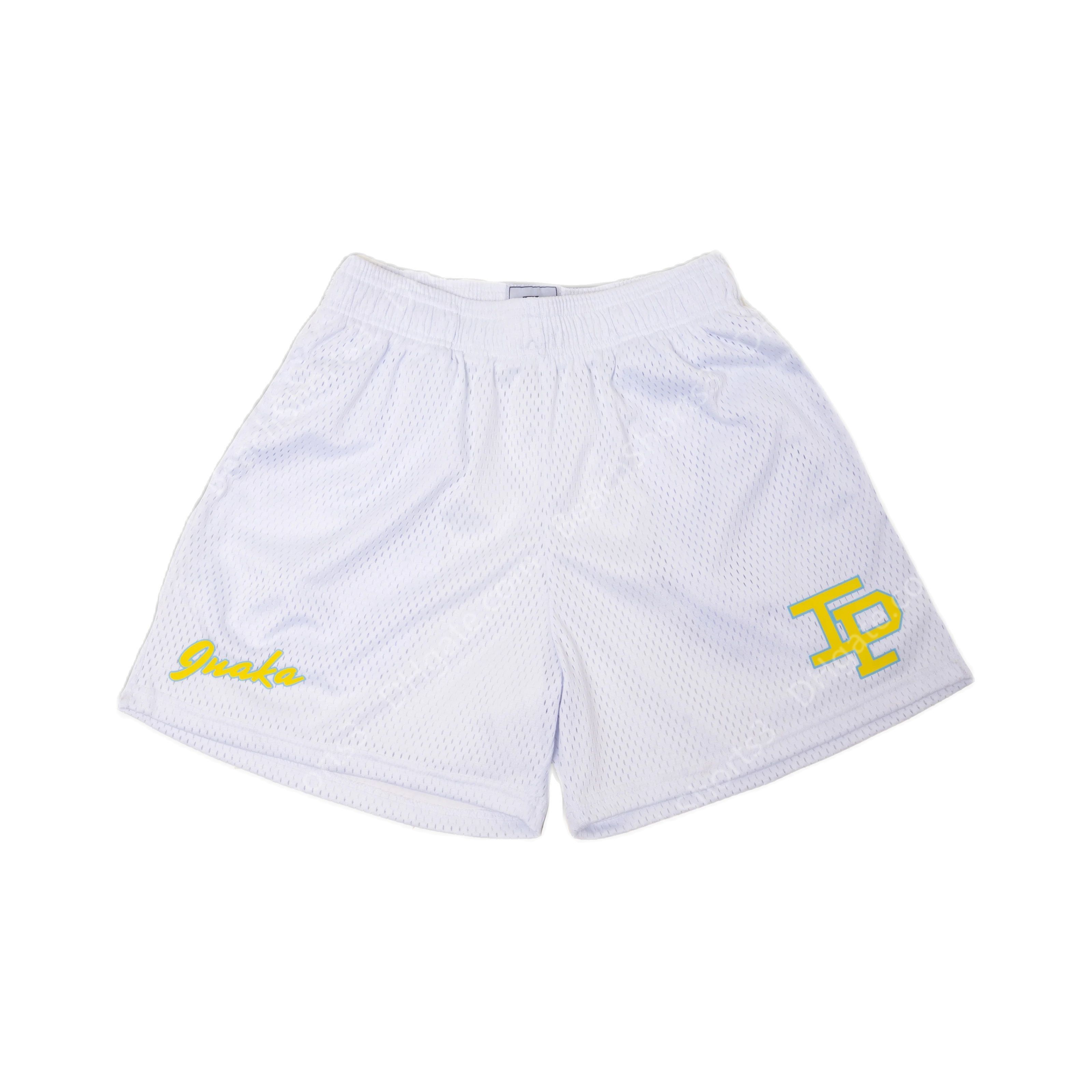 

Power Men Women Classic Gym Basketball Mesh Inaka Shorts Solid Color, Ps026