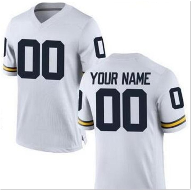 

Chen37 CUSTOM Mens Youth women toddler Michigan Wolverines Personalized NAME AND NUMBER ANY SIZE Stitched Top Quality College jersey, White toddler 2t-5t