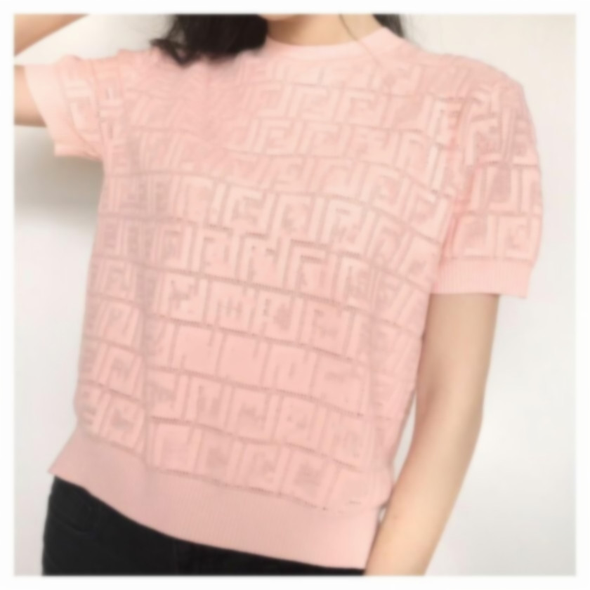 New designer Women's Sweaters t shirt high-end translucent lace sexy top long sleeve short sleeve 3 colors luxury fashion