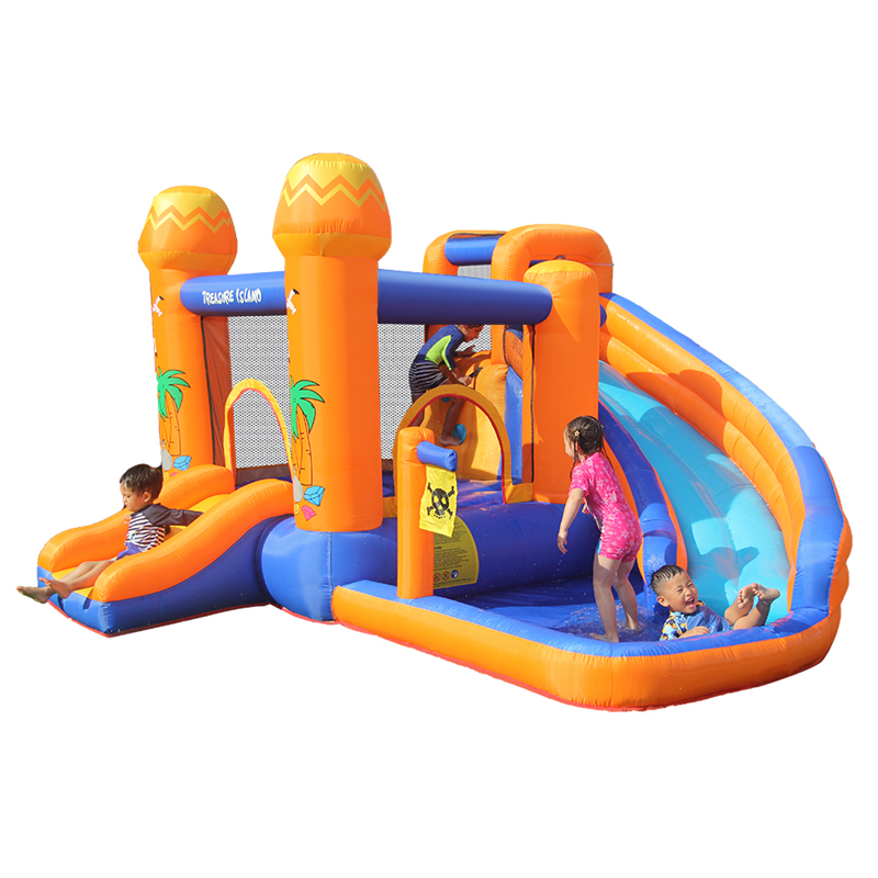 

Other Children Furniture Inflatable Jumper Bounce House - Jump 'n Slide Bouncer Kids Slide Park Jumping Castle Plus Heavy Duty Blower Water Sprinkler Stakes