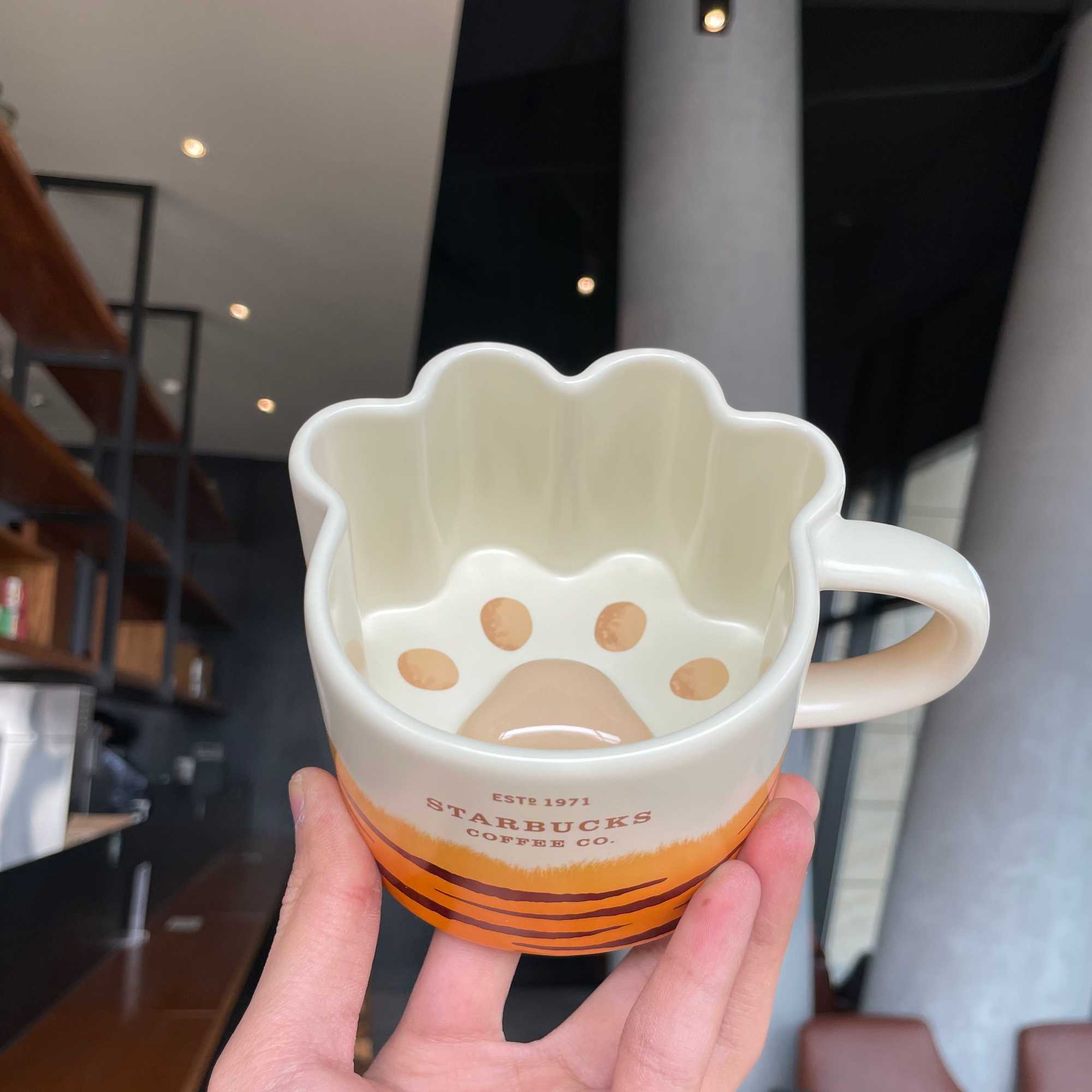 Starbucks cup 2022 tiger palm Mug lovely personality girl ceramic desktop water coffee-image-760520886
