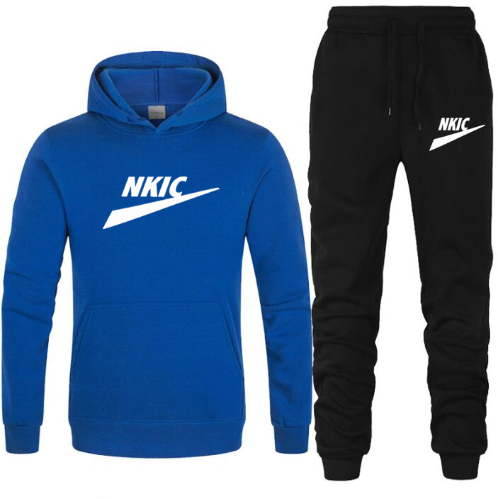 

Fashion brand Tracksuit Suit Men Sportswear 2022 Winter Fleece Warm Oversized Hoodie Set Couple Lounge Sweatpant Set Unisex, Dark grey