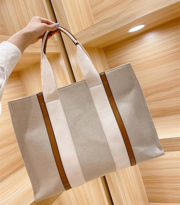 

Top Women handbags WOODY Tote shopping bag handbag high quality canvas fashion linen Large Beach bags luxury designer travel Crossbody Shoul, 01