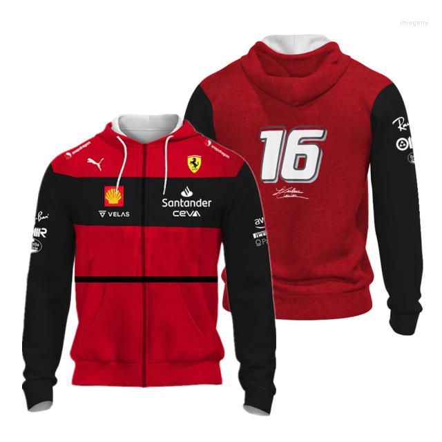 

Men's Hoodies & Sweatshirts F1 Team F1-75 Men's Top Spring Bystander Jacket Red Street Women Zip Outdoor Extreme Sports Clothing Fashion, F-zipper380