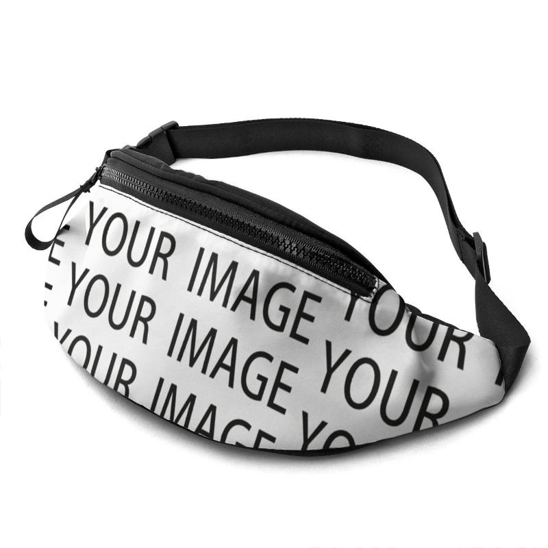 

Waist Bags Custom Bag Jogging Male Pack Polyester Print BagWaist, Sky blue
