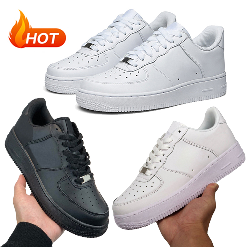 

platform shoe 1s 1 men women running shoes one classic Triple White Black mens womens trainers outdoor sports sneakers 36-45