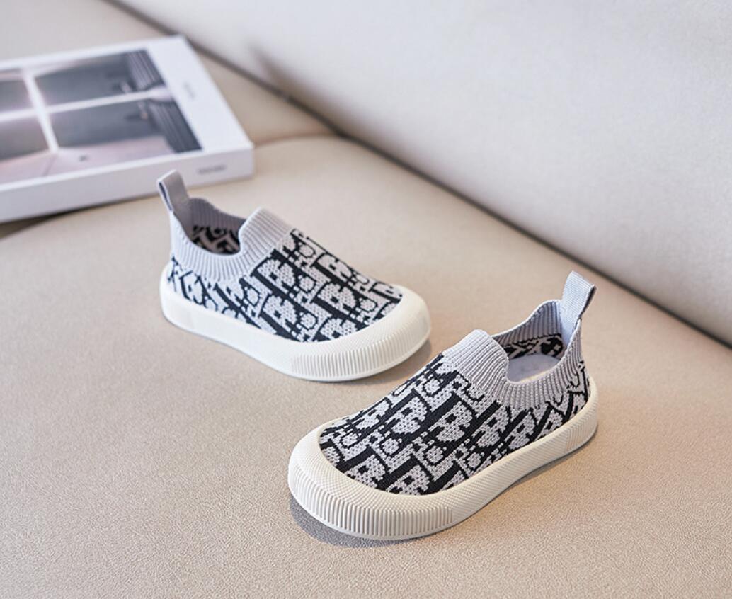 

Sneakers Kids Casual Shoes Breathable Knitted Flats for Infant Baby Girls Boys 1-6 Years Soft Non-Slip Sports Shoe, Pink