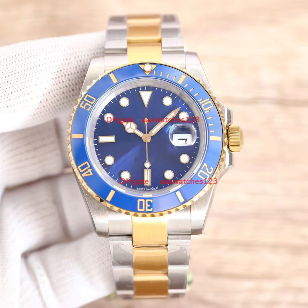 

aaa Mens/Womens Watches Automatic Mechanical 40mm Watch 316 Stainless Steel Blue Black Ceramic Super luminous WristWatches montre de luxe gifts rol Style Classic, Tool. no single beat