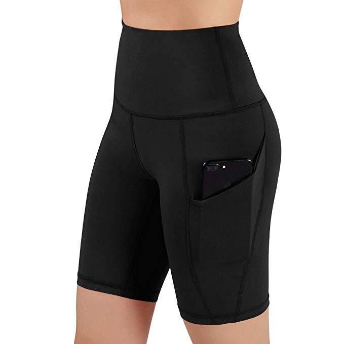 

Gym Clothing Hight Waist Leggings Women Sexy Push Up Yoga Shorts With Pocket Workout Slim Leggins Fitness Tights Short Deportivo MujerGym, Black