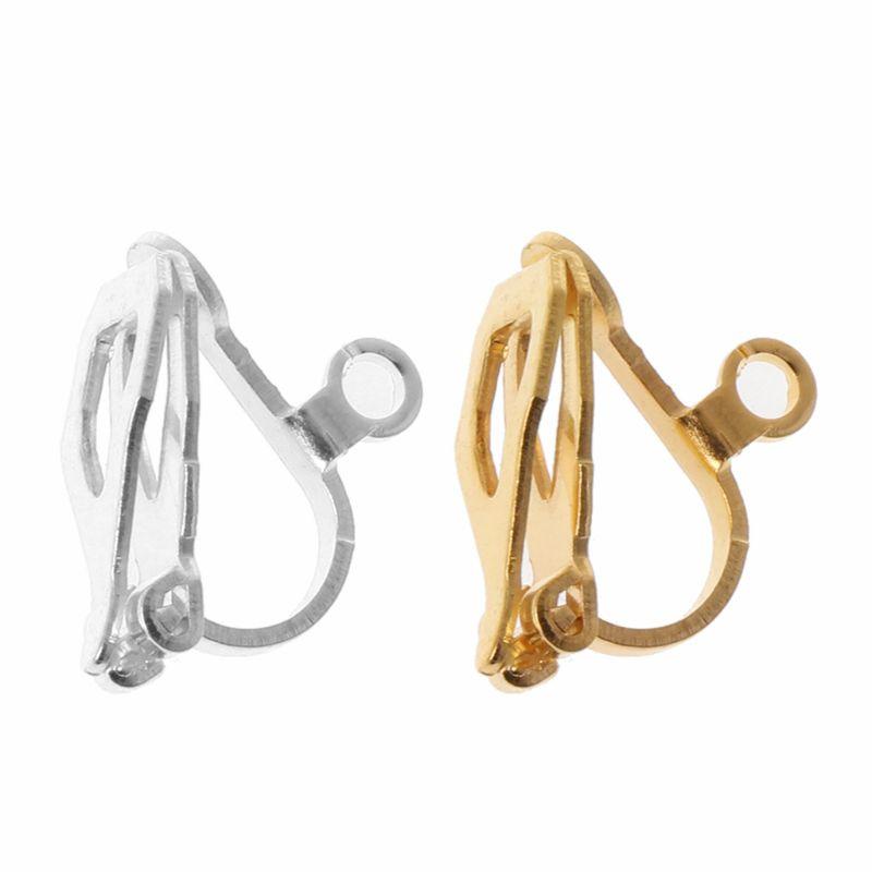 

Clip-on & Screw Back 20Pcs Earring Converter With Easy Open Loop DIY Earrings Jewelry Finding
