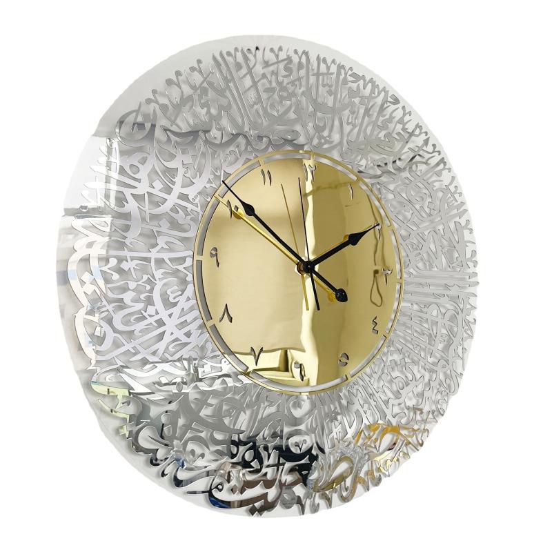 

Wall Clocks Gold Large Clock Modern Acrylic Mirror Stickers Silent Watches Luxury Home Decor Living Room Decoration