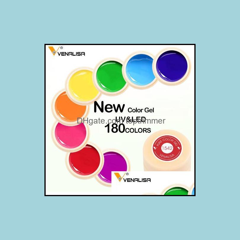

Nail Gel Art Salon Health Beauty Color Paint Soak Off Led Lacquer Glitter Rainbow Painting Ge Dhc3K, As shown