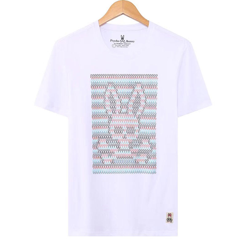 

Mens Fashion T Shirts Fashion Polos Summer Casual Breathable Animal Print Psycho Rabbit Short Sleeve Crew Neck Luxury Accessories Top tShirts Europe and America