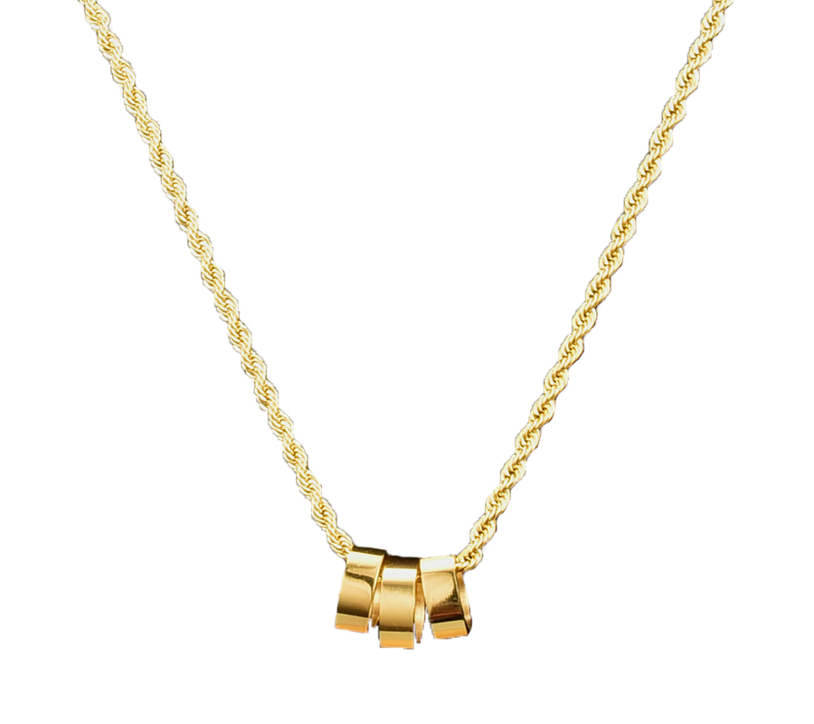 

Other 18k Gold Plated Ring Necklace Clavicle Chain For Women Trendy Hip Hop Cold Wind Valentine Day Fine Jewelry Gifts