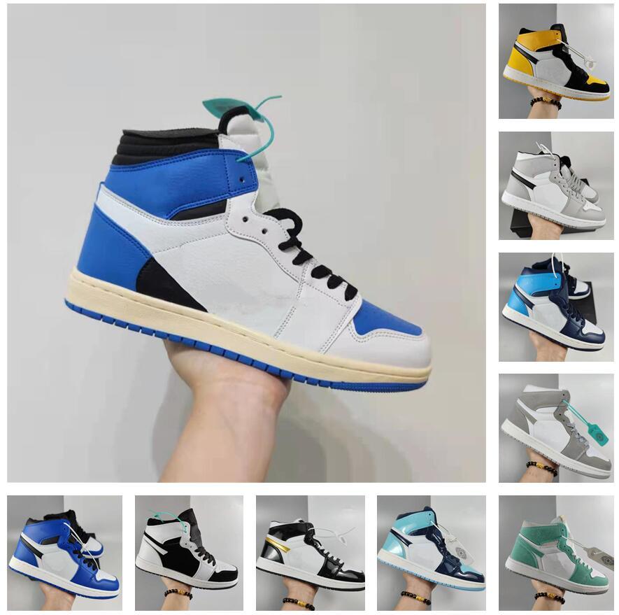 

Wear-Resisting 1s Men Women High Top Casual Sports Shoes Fashion Non-slip Lace-up Leather Sneakers Trainers Unisex Zapatos Basketball Shoe 36-44, 12