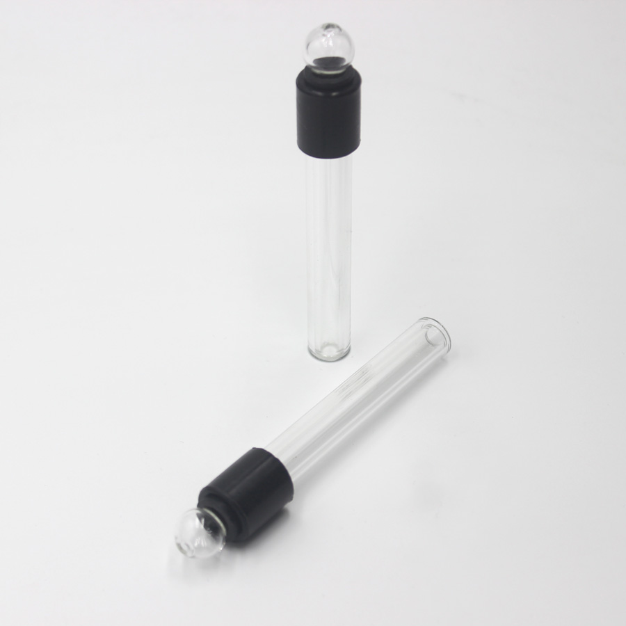 

4 inch Glass Blunt Scientific Glass Hand Pipe Mini Hookahs for Smoking Reusable Steamroller Bongs