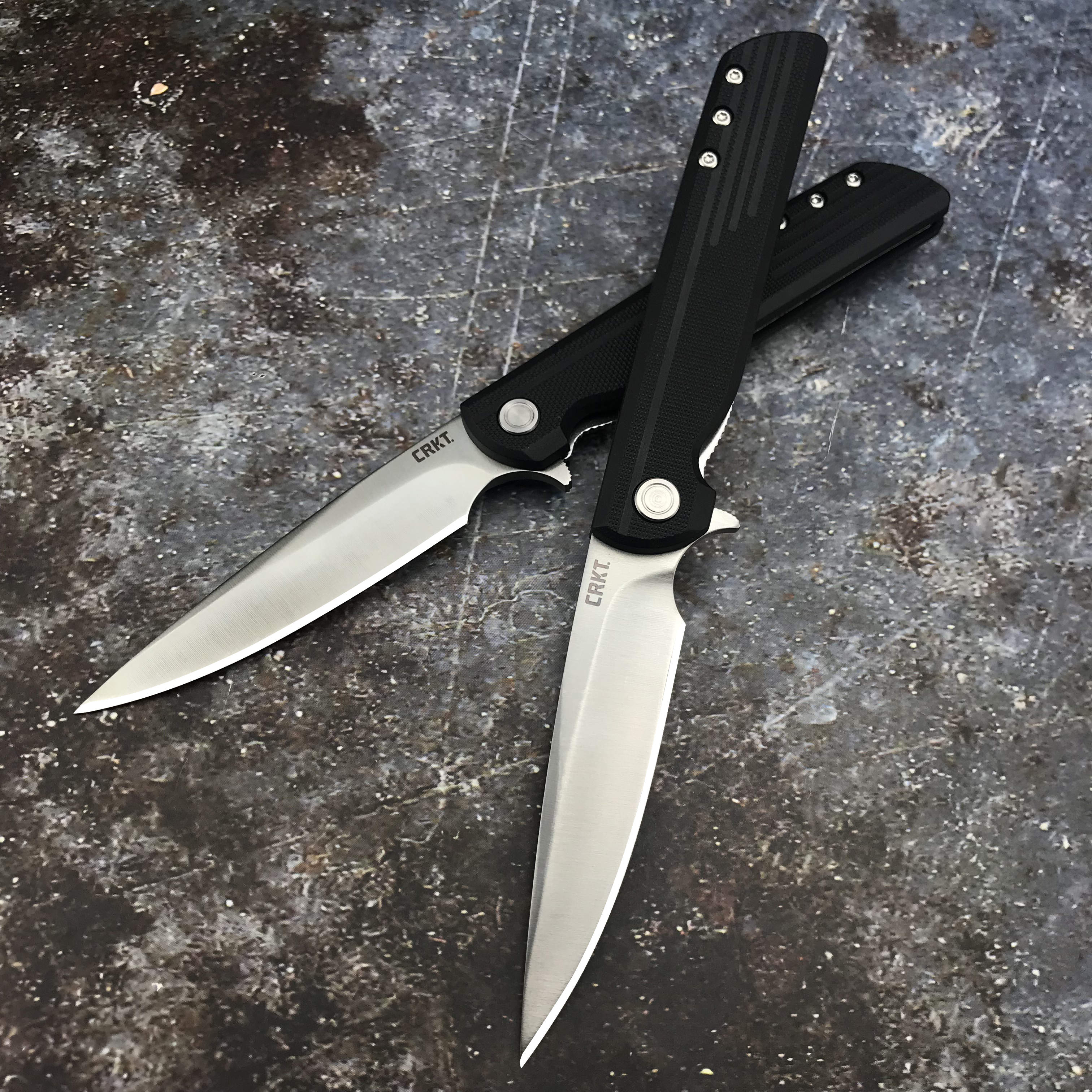 

Columbia River CRKT 3801 Matthew Lerch LCK + Assisted Flipper Knife 3.314" Satin Drop Point Blade, Glass-Reinforced Nylon Handles