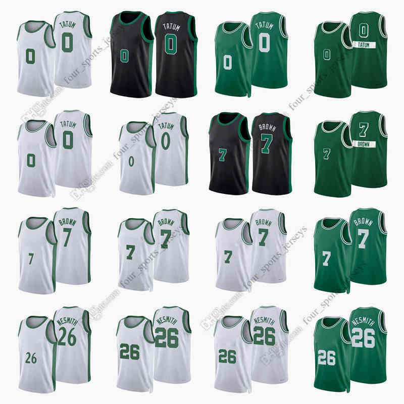 

Printed 2022 New City Basketball Jerseys Tatum 0 Jayson Brown 7 Jaylen Nesmith 26 Aaron 42 Al White Horford 9 Derrick