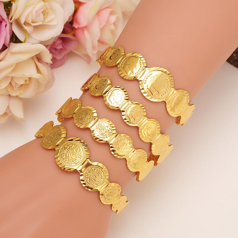 

Bangle Baby Jewelry Gold Coin Bracelet Bangles For Girl Boy Money Children Arab Middle Eastern African Gifts