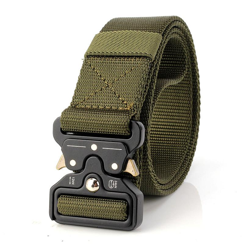 

Belts Tactical Waist Belt Men 1000D Nylon SWAT Metal Buckle Knock Off US Army Soldier Combat Military EquipmentBelts, Black