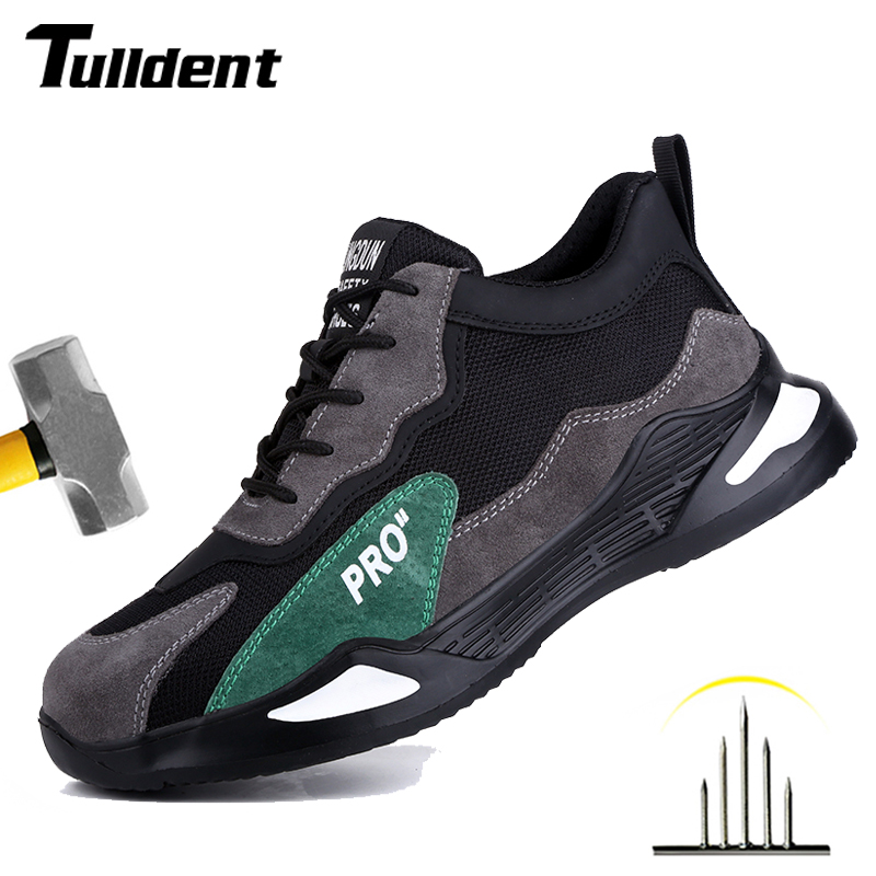 

Male Steel Toe Work Safety Boot Lightweight Breathable Anti-smashing Stab-Resistant Non-slip Casual Sneaker Security Boots, 01 sfaety shoes
