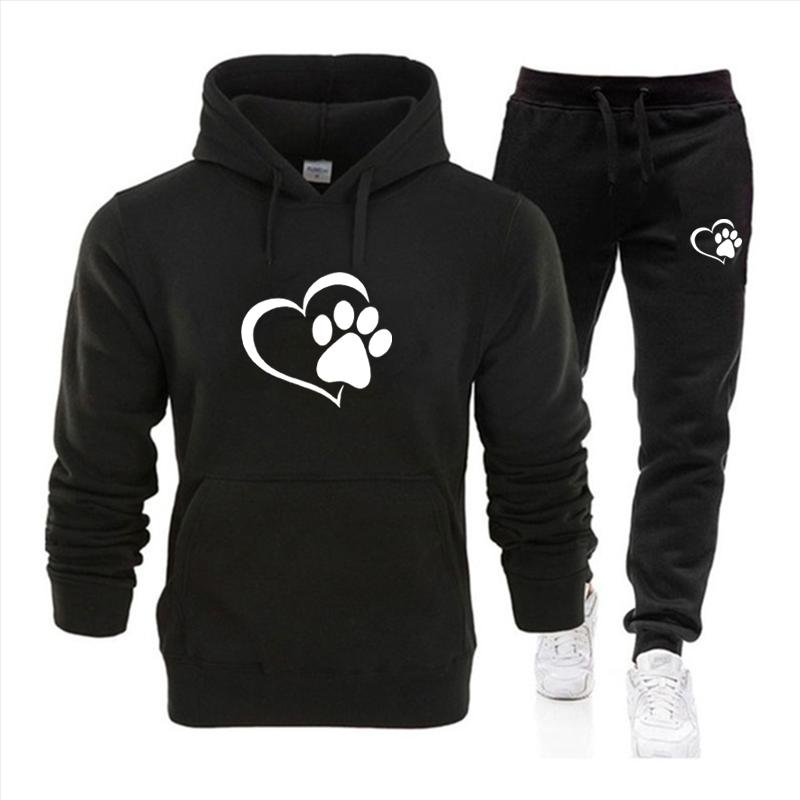 

Men' Tracksuits Men Sport Suits Autumn Winter Fleece Hoodie+Pants Casual Male Long Sleeve Pullover Tracksuit Outdoor Gym Jogging, Hoodies