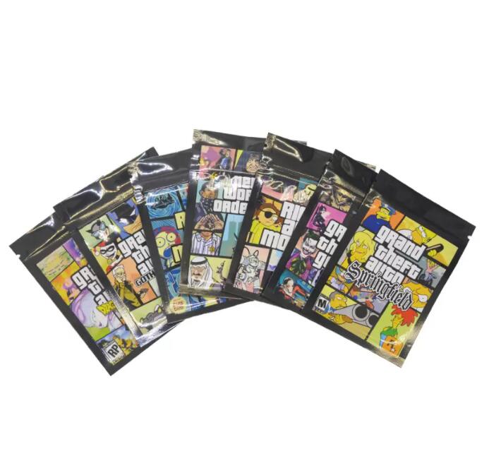 

7x10cm customise printed zip lock plastic bag small resealable retail package zipper mylar bags for candy shl