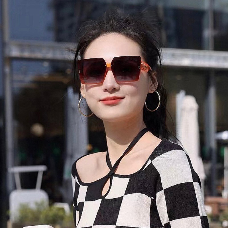 

Fashion Designer Sunglasses For Men Women Sunglass Rectangle Eyewear Sun Glasses 2 Color Full Frame Polarized UV400 Orange High Quality 2022