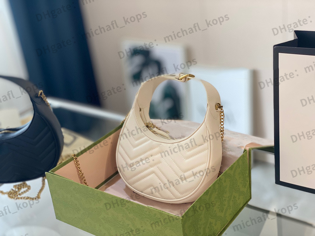 

Designer 1955 Women fashion bag Underarm bag cross body imported Genuine Leather New trend classic shoulder, White