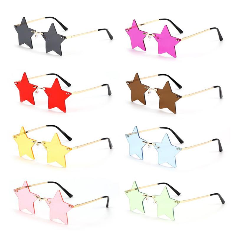 

Sunglasses Funny Eyeglasses Christmas Decoration Pentagram Eyewear Party Glasses Rimless Trendy Star Shape Sun GlassesSunglasses