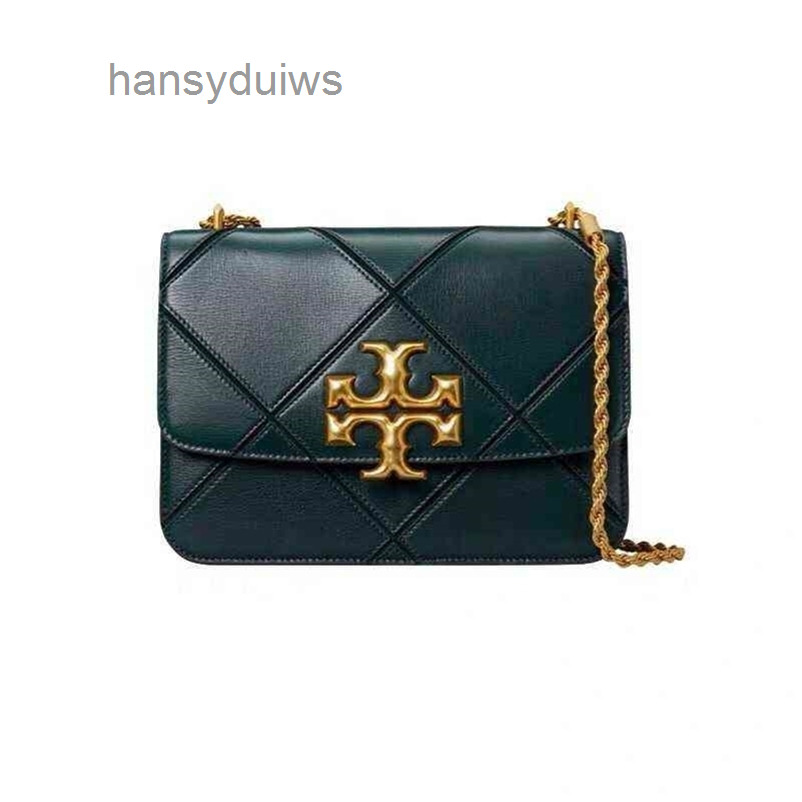 

Designer Crossbody Bags Handbags T0rys bagtote women's Womens New Lingge Chain Leisure Single Shoulder Slant Span High Grade Genuine Leather Hardware NHE2, Dark coffee