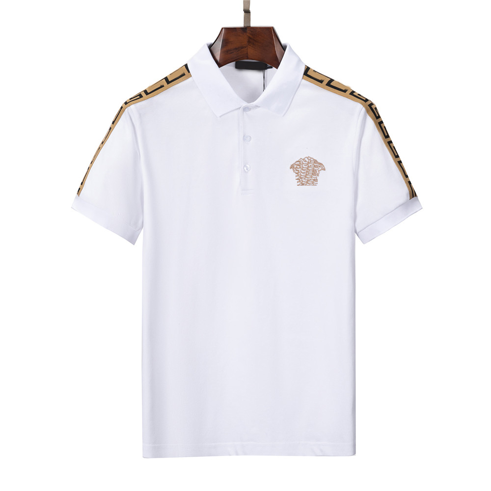 

Mens Polos T Shirts Men Polo Classical Summer Shirt T-Shirts Fashion Trend Shirt Top Tee M-3XL 4 colors, White