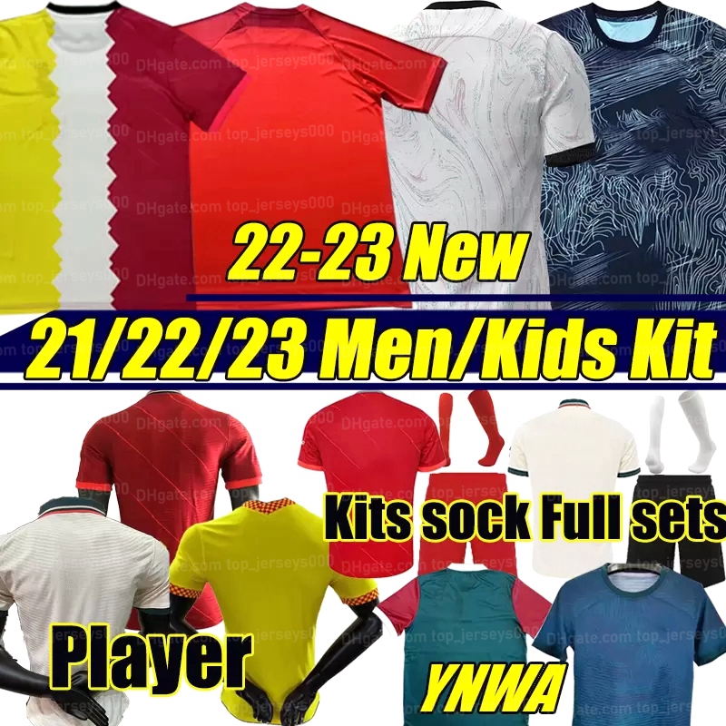 

2022 2023 ELLIOTT Home Away 3RD in soccer jerseys YNWA fans player version London Mohamed 21/22/23 club football shirt ladys child adult Men Kids Kit Custom, Liwupu 22-23 away