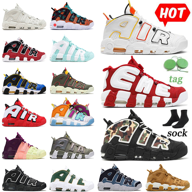 

96 More Mens Basketball Shoes Scottie Tri-Color Pippen Triple White Sunset Multi-Color Black Bulls Rosewell Raygun Denim Blue Obsidian Women Men Trainers Sneakers, No#29 white blue red camo 36-45