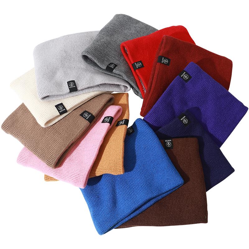 

Scarves Female Winter Warm Scarf Solid Chunky Cable Knit Cotton Snood Infinity Neck Warmer Cowl Collar Circle Women Men FashionScarves
