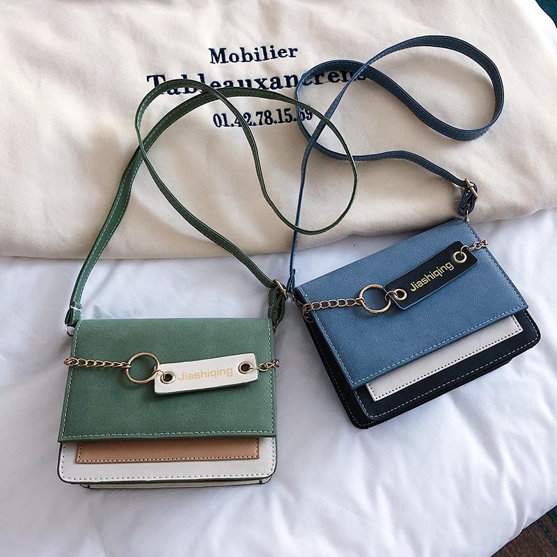 

HBP wide shoulder bag belt Messenger women female trend shoulder small bags, Blue