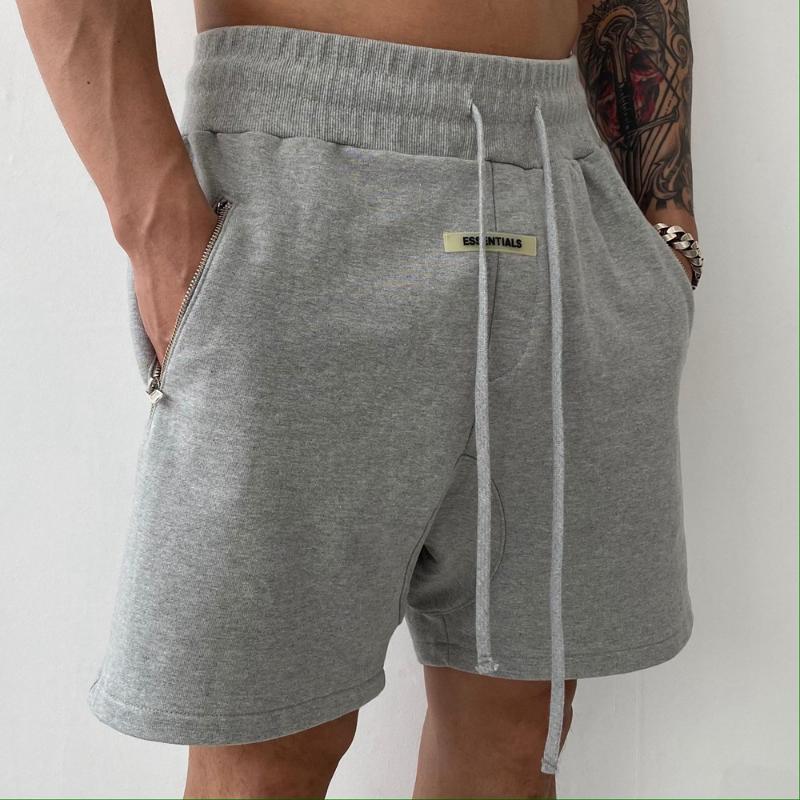 

Men's Shorts Men's Cotton Sporting Running Essentails Grey Bodybuilding Sweatpants Fitness Short Pants Jogger Gyms Male ShortsMen's, Black