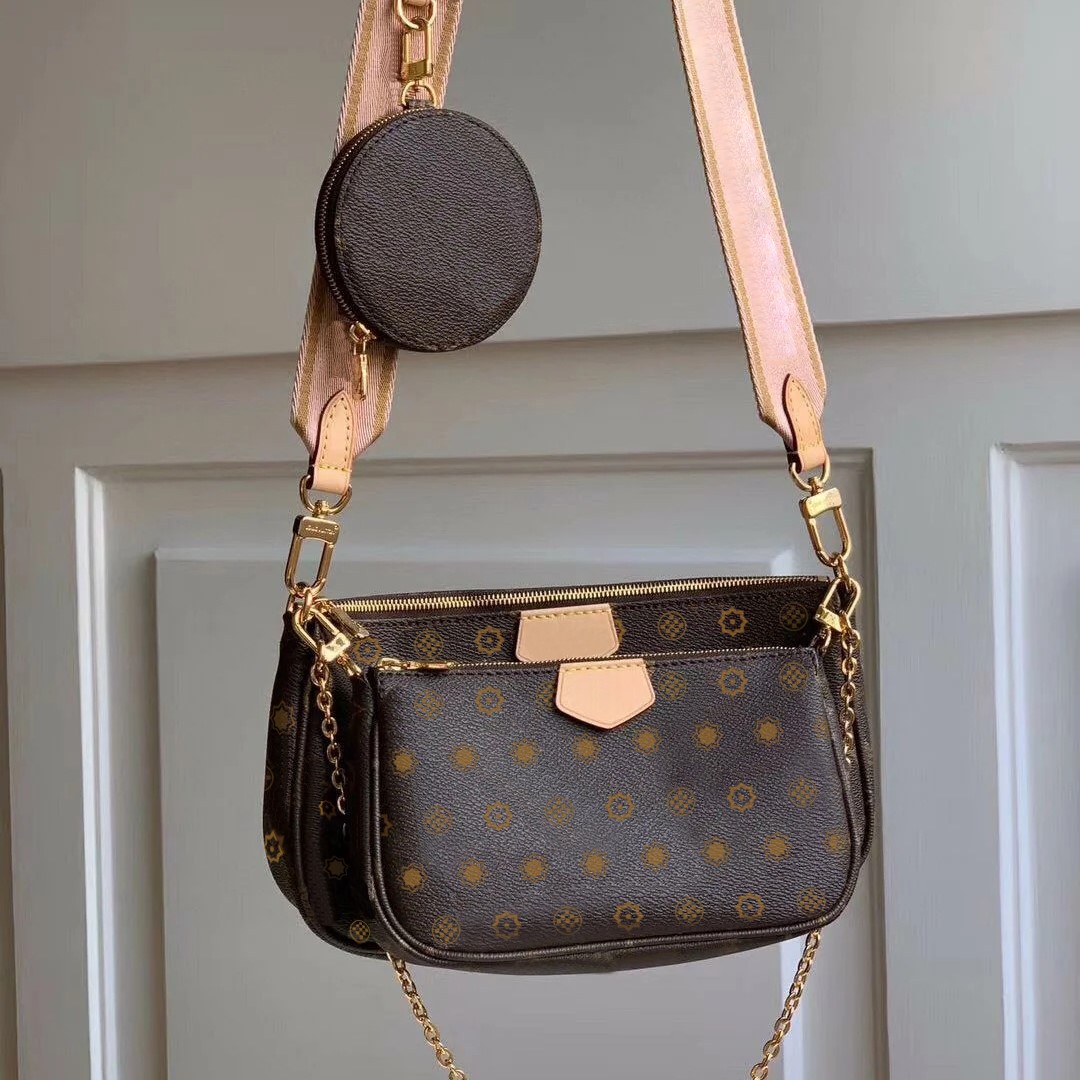 

Famous muti Luxury Designer Bags Classic Style 3-piece pillow lady fashion shoulder crossbody summer handbags cool women shopping totes plain wallets coin purse, Color q