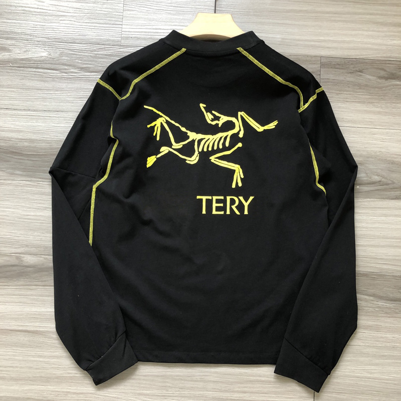 

22fw Spring Summer Outdoor Skull Animals Patchwork T shirt Tee High Quality Simple Design Long Sleeve Women Mens Fashion Inside Out Wear Tshirts, Beige