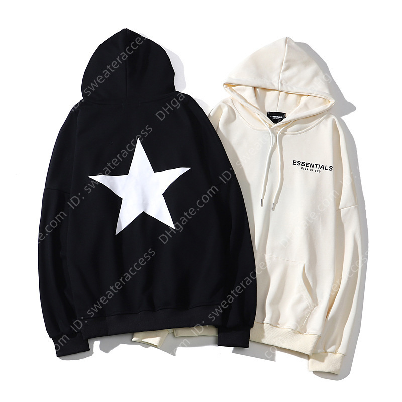 

Men's Hoodies & Sweatshirts New Fog Fashion Essentials Five Pointed Star, White