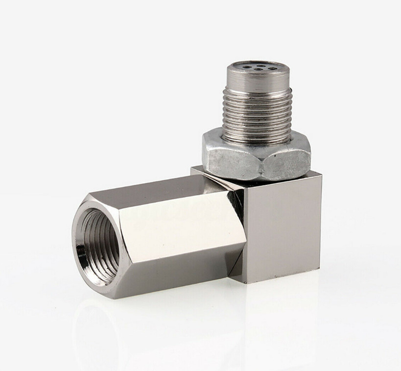 

Amazon Hot Selling Auto Parts 90 Degree O2 Sensor Gasket Engine Light CEL Check Mini Catalytic Converter Solid Oxygen Sensor