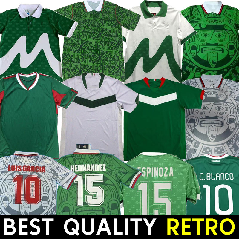 

2006 MEXICO RETRO soccer jerseys RAFAEL MARQUEZ HOME AWAY 1986 1994 1995 1998 WORLD CUP FINAL uniform long sleeve Football shirt VINTAGE BLANCO black red camiseta