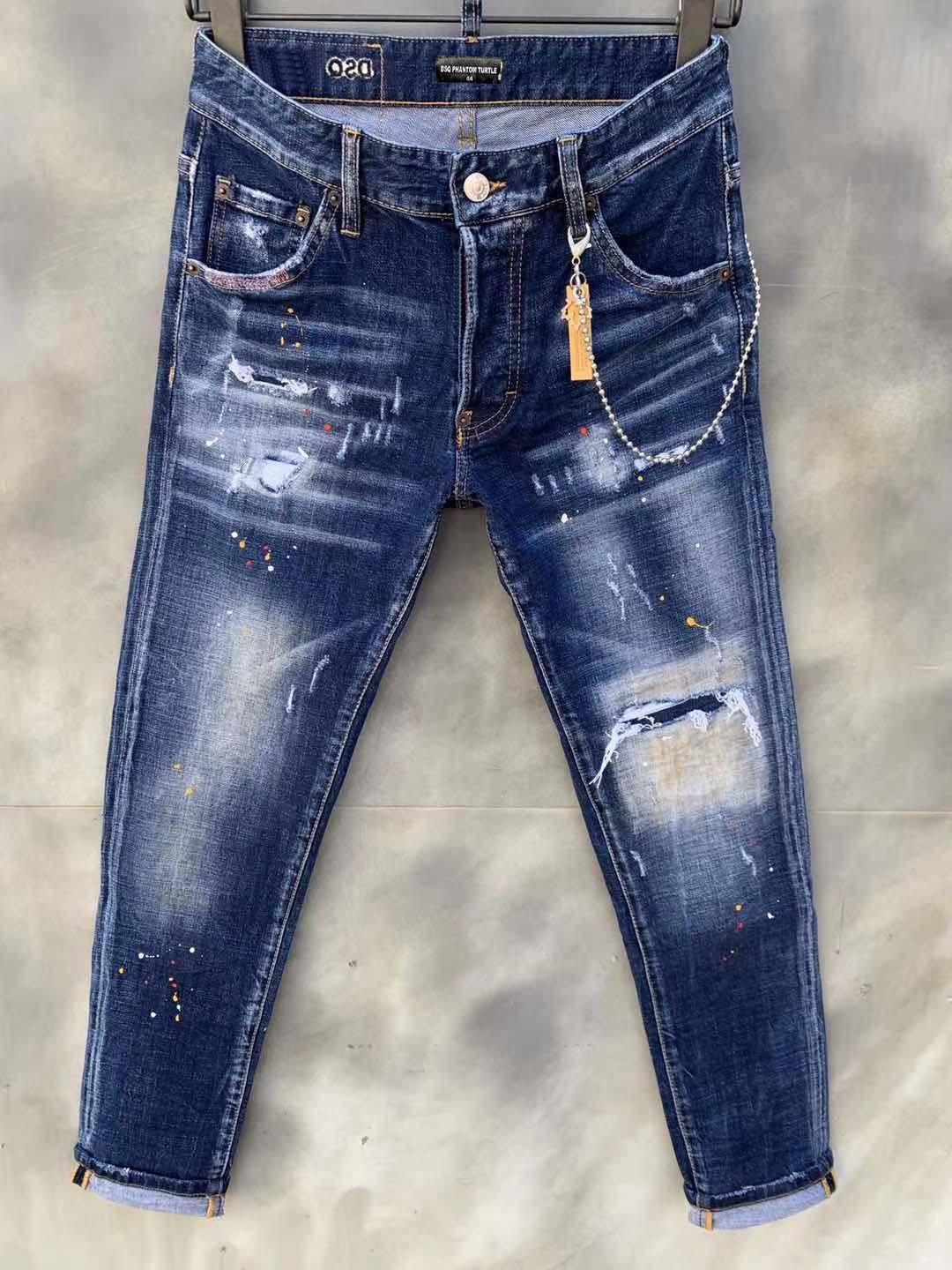 D2 Jeans Mens Luxury Designer Jeans Skinny Ripped Cool Guy Causal Hole Denim Fashion Brand Fit Jeans Men Washed P vav DSQUAREDs DSQ2s DSQs-image-760555210