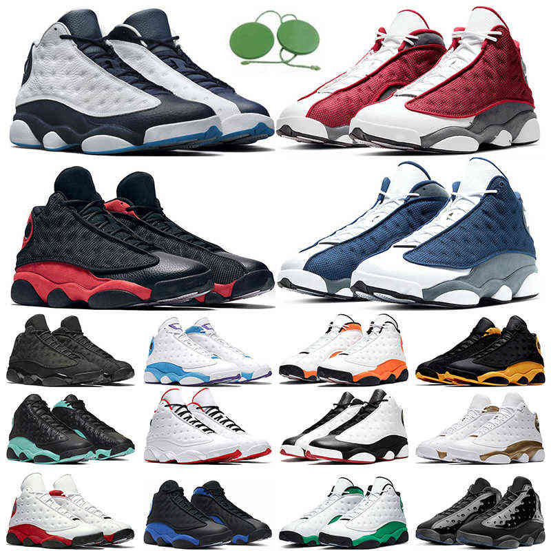 

Men Basketball shoes 13 13s Obsidian Red Flint Hyper Royal Chicago Black Cat Bred DMP Starfish Playoffs fashion trainers sports sneakers, #1 obsidian