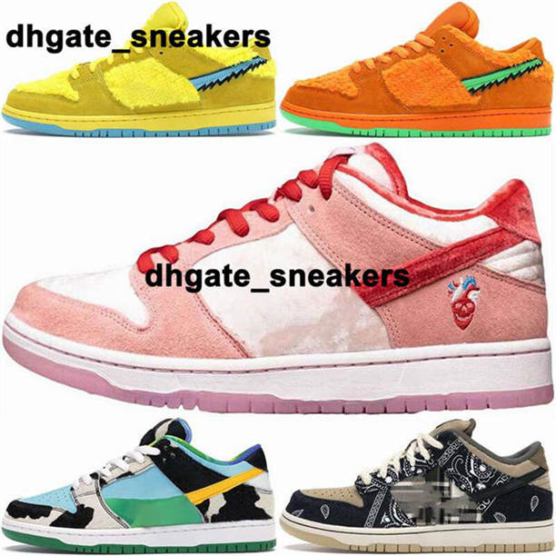 

SB Dunks Low Shoes Chunky Dunky Women Casual Dunksb Sneakers Mens Travis Scotts & Jerry Grateful Dead Ben and Jerry Trainers StrangeLove Skateboard Scarpe Platform