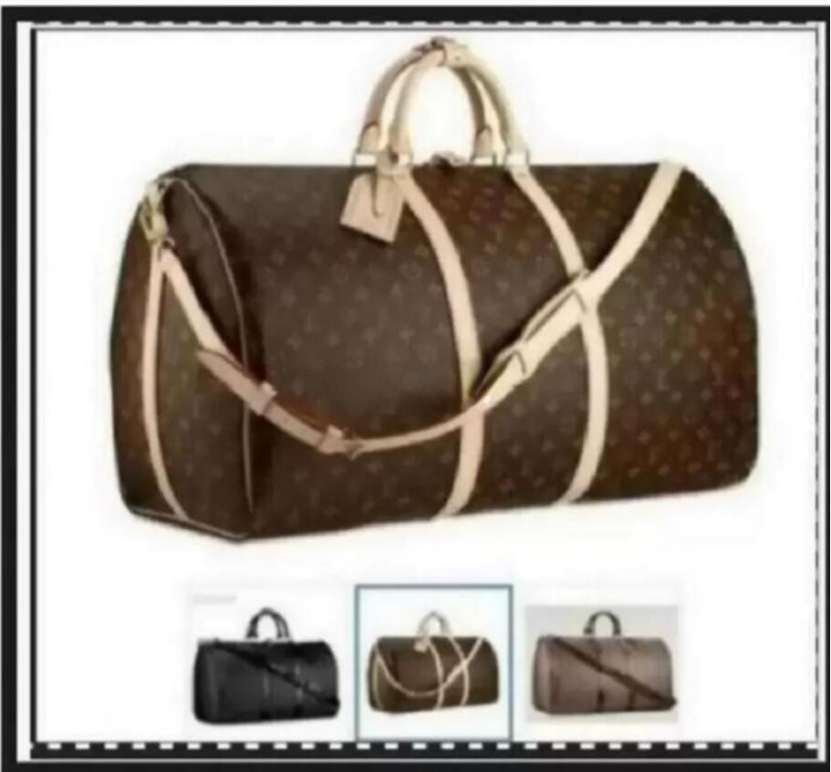 

LOUISs VUTTONs VITTONings LVs Designers Luxury Men Womens Travel Bag Duffle Bag Leather Luggage Handbags Large Capacity Sport Bags 55CM, A3 coffee grid